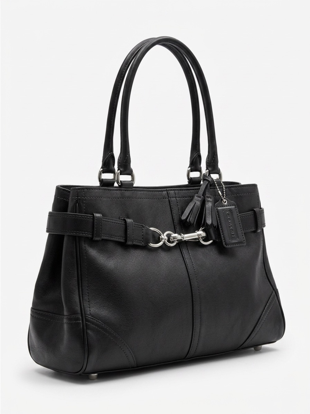 COACH HAMPTON LEATHER  BAG - SOLD AS IS